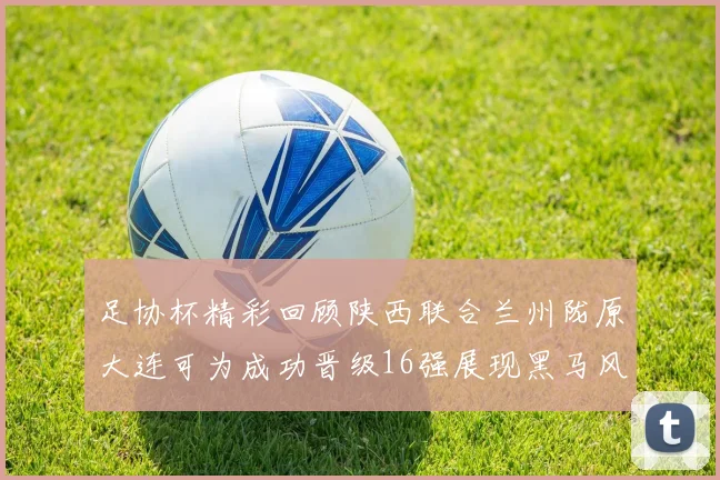 足协杯精彩回顾陕西联合兰州陇原大连可为成功晋级16强展现黑马风采
